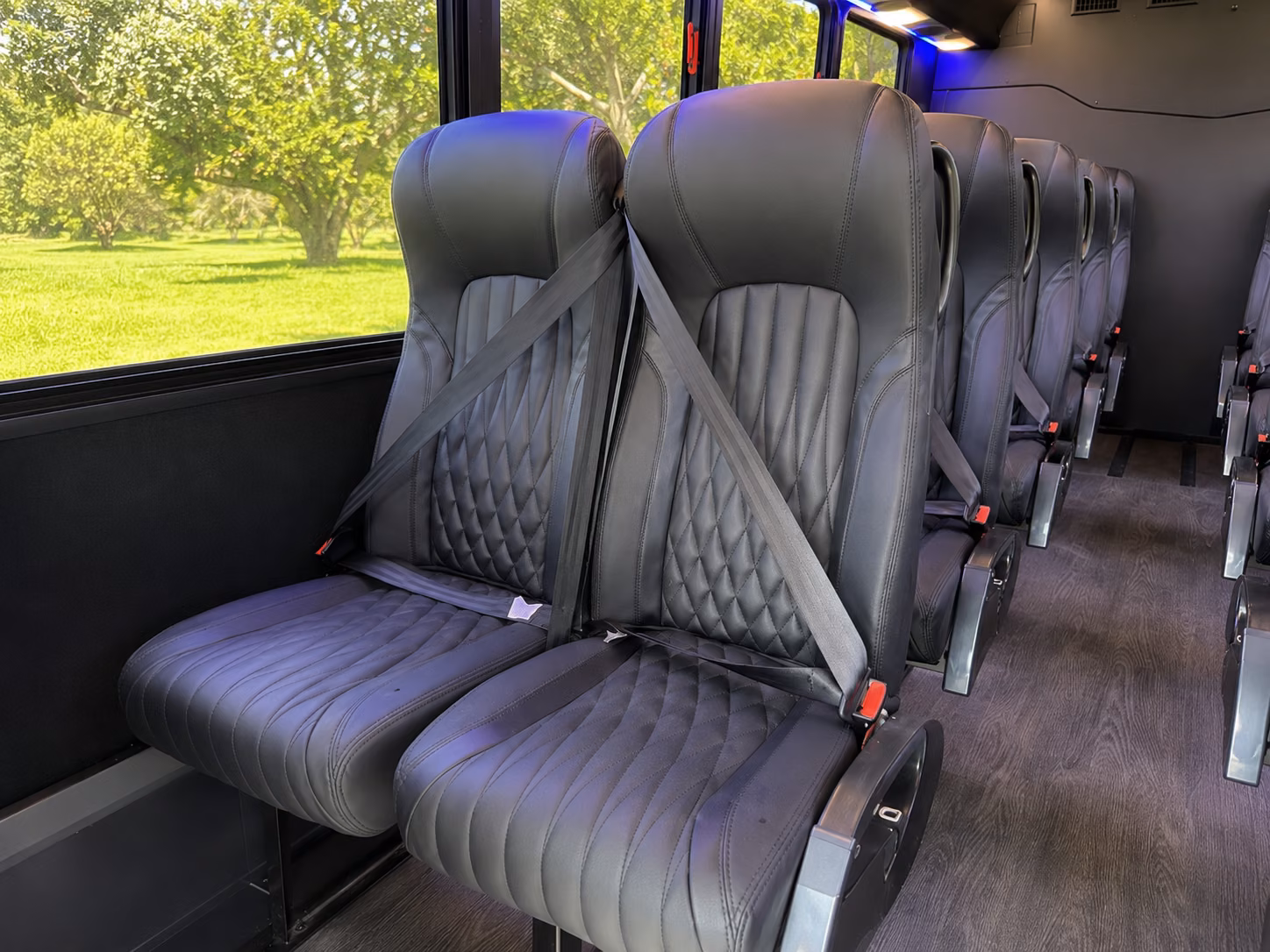 frederick 20 passenger minibus inside
