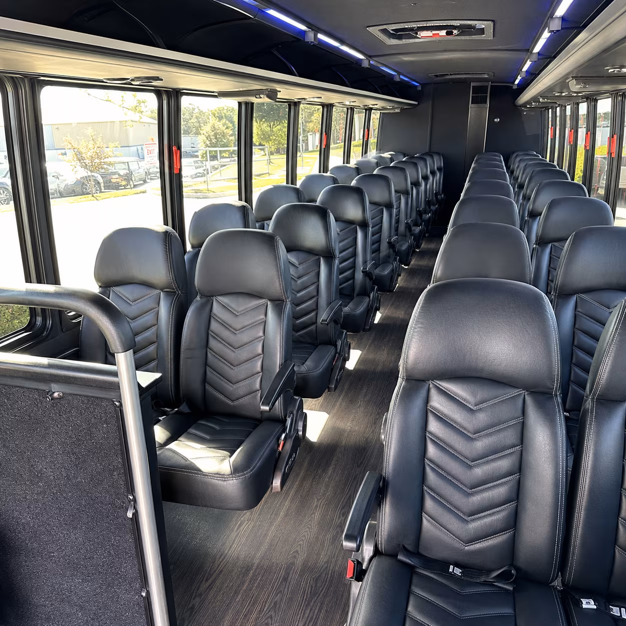 frederick 25 passenger minibus inside