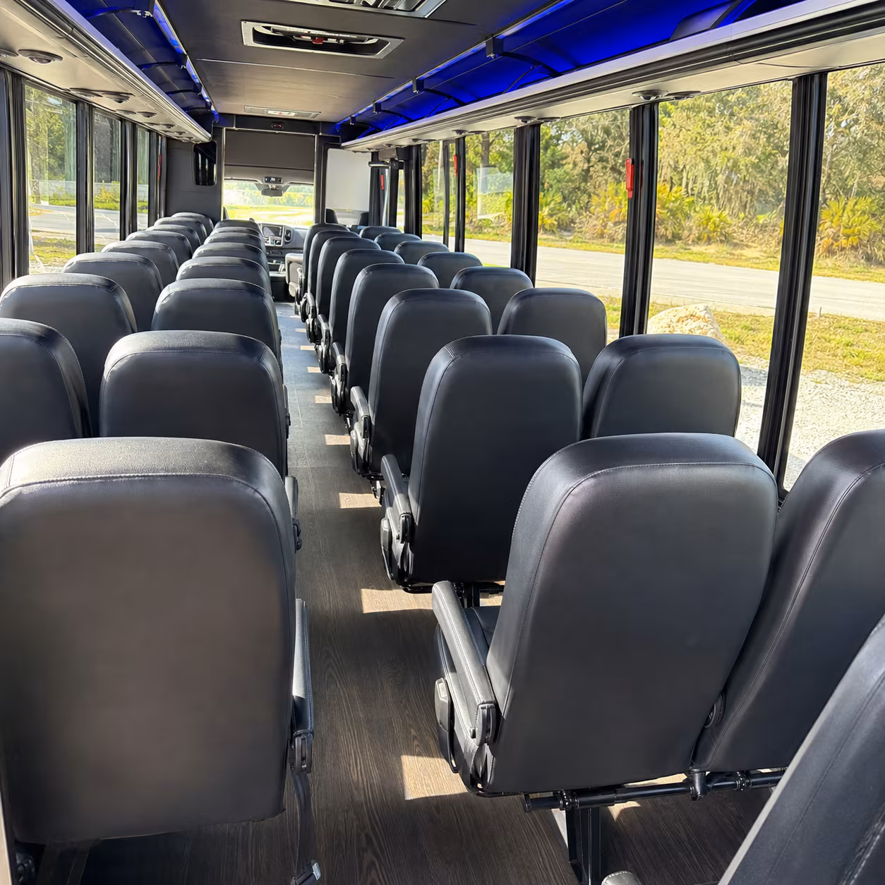 frederick 28 passenger minibus inside