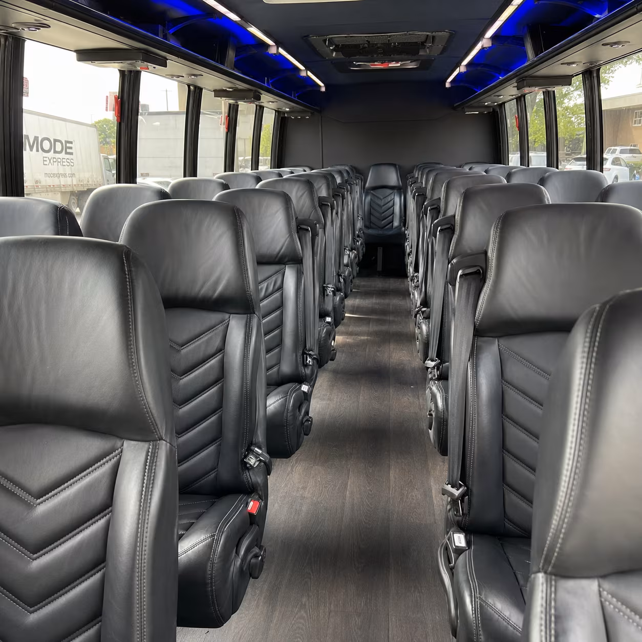frederick 30 passenger minibus inside