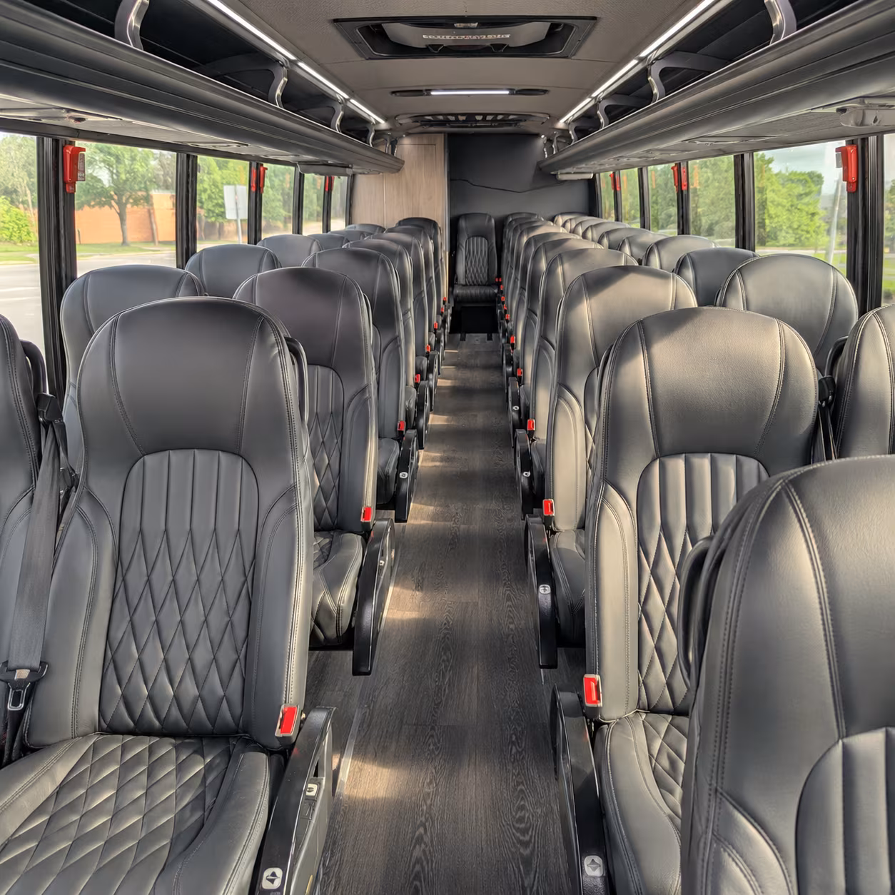 frederick 30 passenger minibus interior