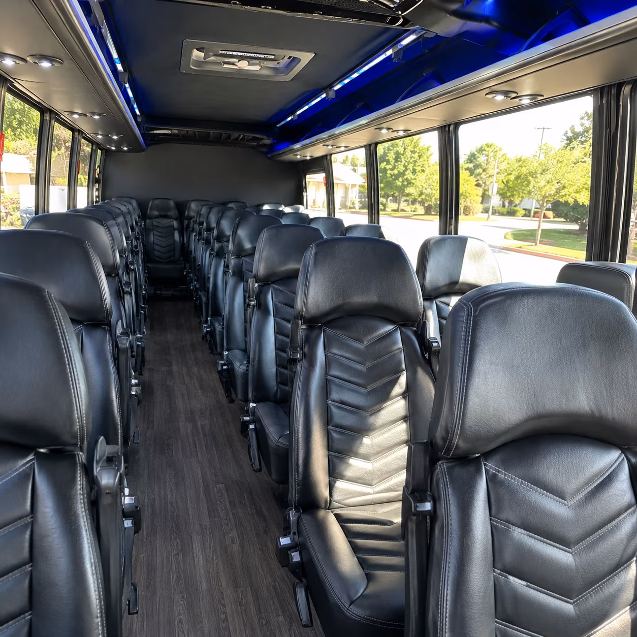 frederick 35 passenger minibus inside