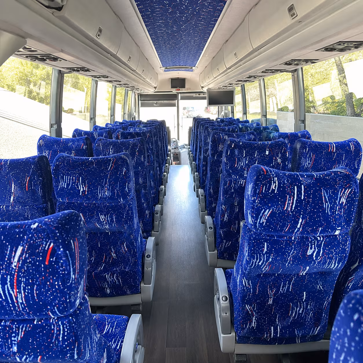 frederick 50 passenger charter bus interior