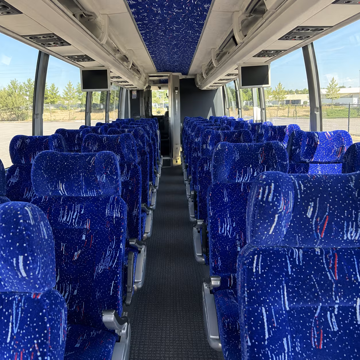 frederick 54 passenger charter bus interior