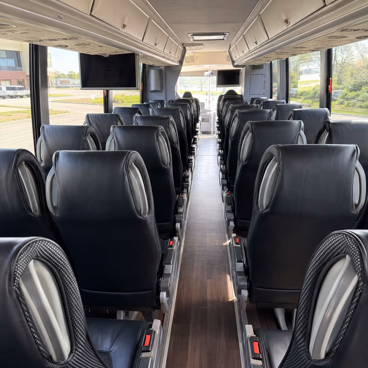 frederick 56 passenger charter bus inside