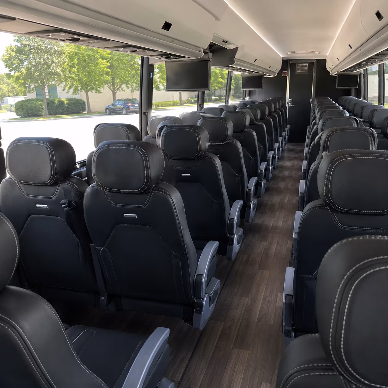 frederick 56 passenger charter bus interior
