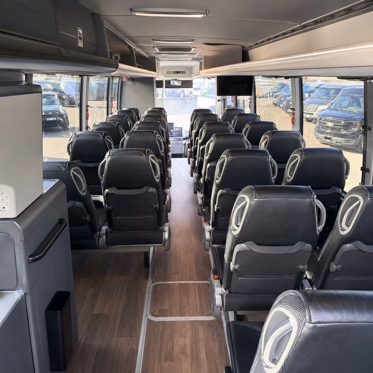 frederick charter bus interior