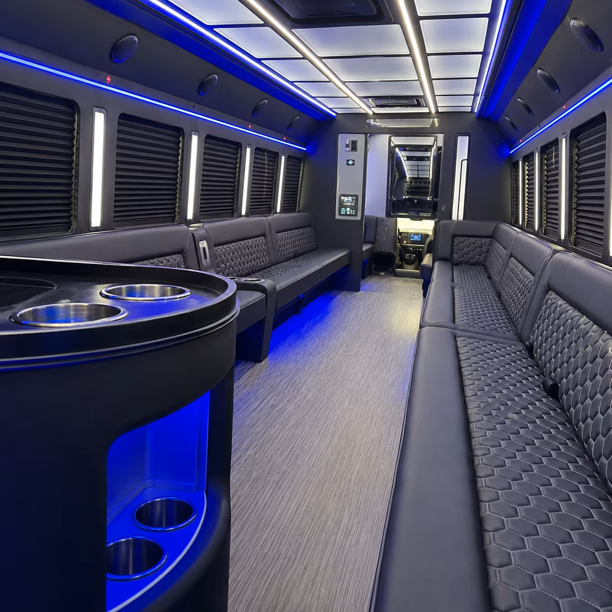 frederick party bus interior