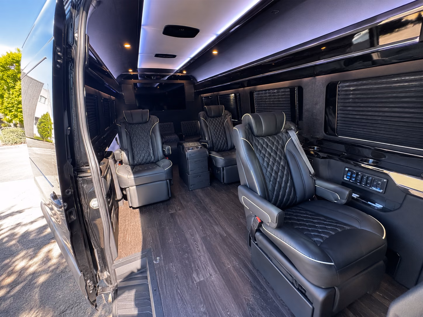 frederick sprinter van with driver inside